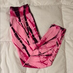 Victorias Secret PINK - Pink and Black Tie-Dye Leggings